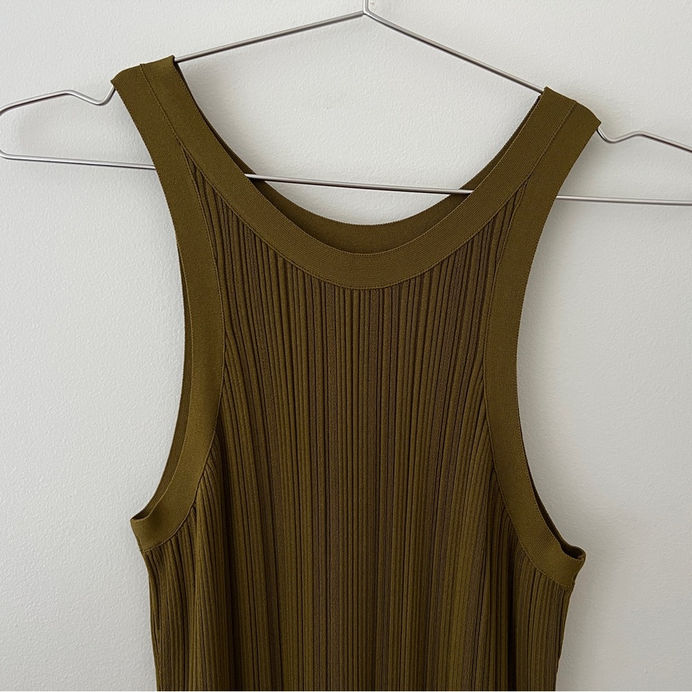 TOTEME seamless rib tank dress olive - Picture 5 of 10
